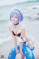 Coser @ 桜 桃 喵 Vol.036: 蕾姆 水 着 (48 photos) P33 No.741685