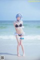 Coser @ 桜 桃 喵 Vol.036: 蕾姆 水 着 (48 photos) P15 No.c66116