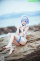 Coser @ 桜 桃 喵 Vol.036: 蕾姆 水 着 (48 photos) P5 No.da625f