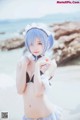 Coser @ 桜 桃 喵 Vol.036: 蕾姆 水 着 (48 photos) P14 No.161042